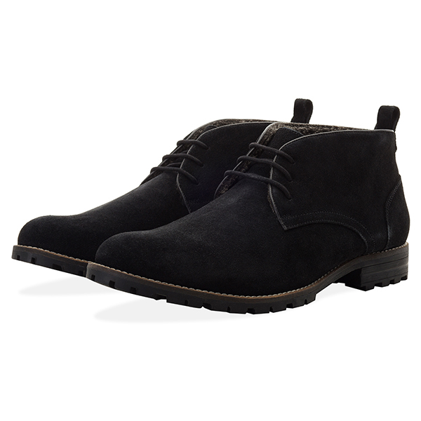 MENS LEDBURY BLACK SUEDE WATER RESISTANT BOOT