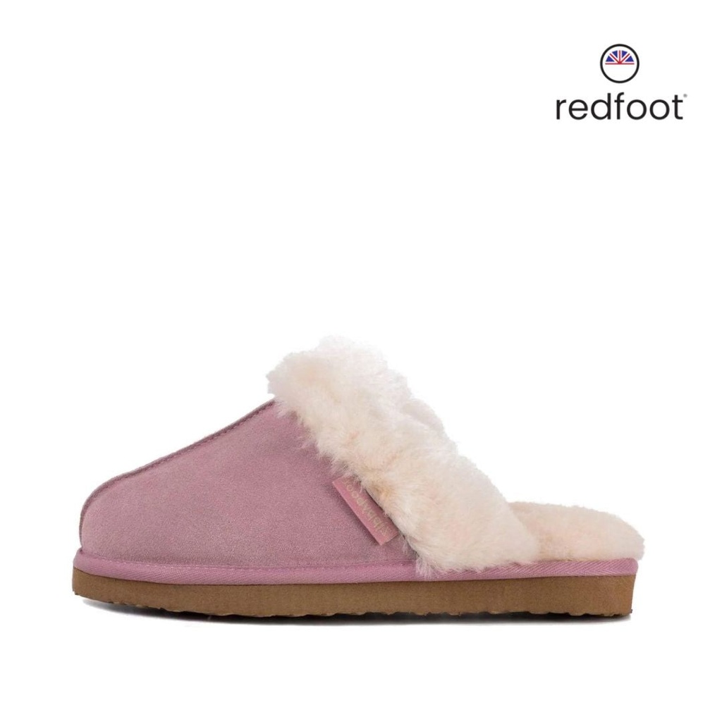 LADIES ANN PINK SHEEPSKIN SLIPPER MULE