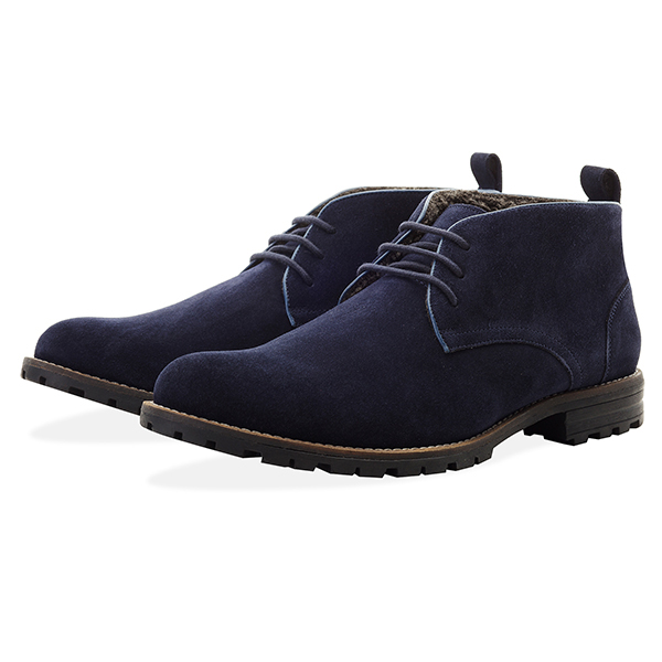 MENS LEDBURY NAVY SUEDE WATER RESISTANT BOOT