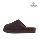 MENS ALLEN CHOCOLATE SHEEPSKIN SLIPPER MULE