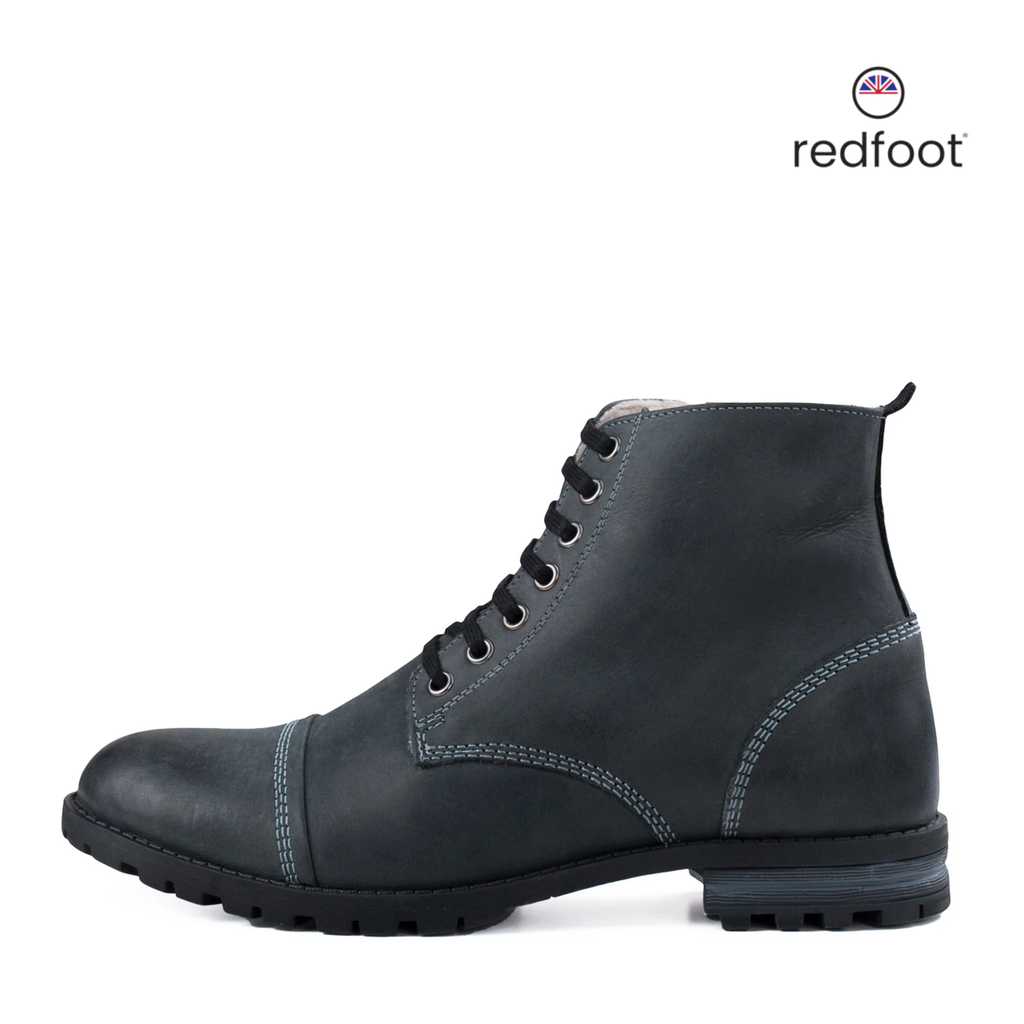 MENS DECKER BLACK FUR LINED BOOT