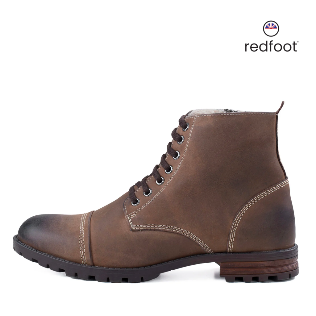 MENS DECKER BROWN FUR LINED BOOT