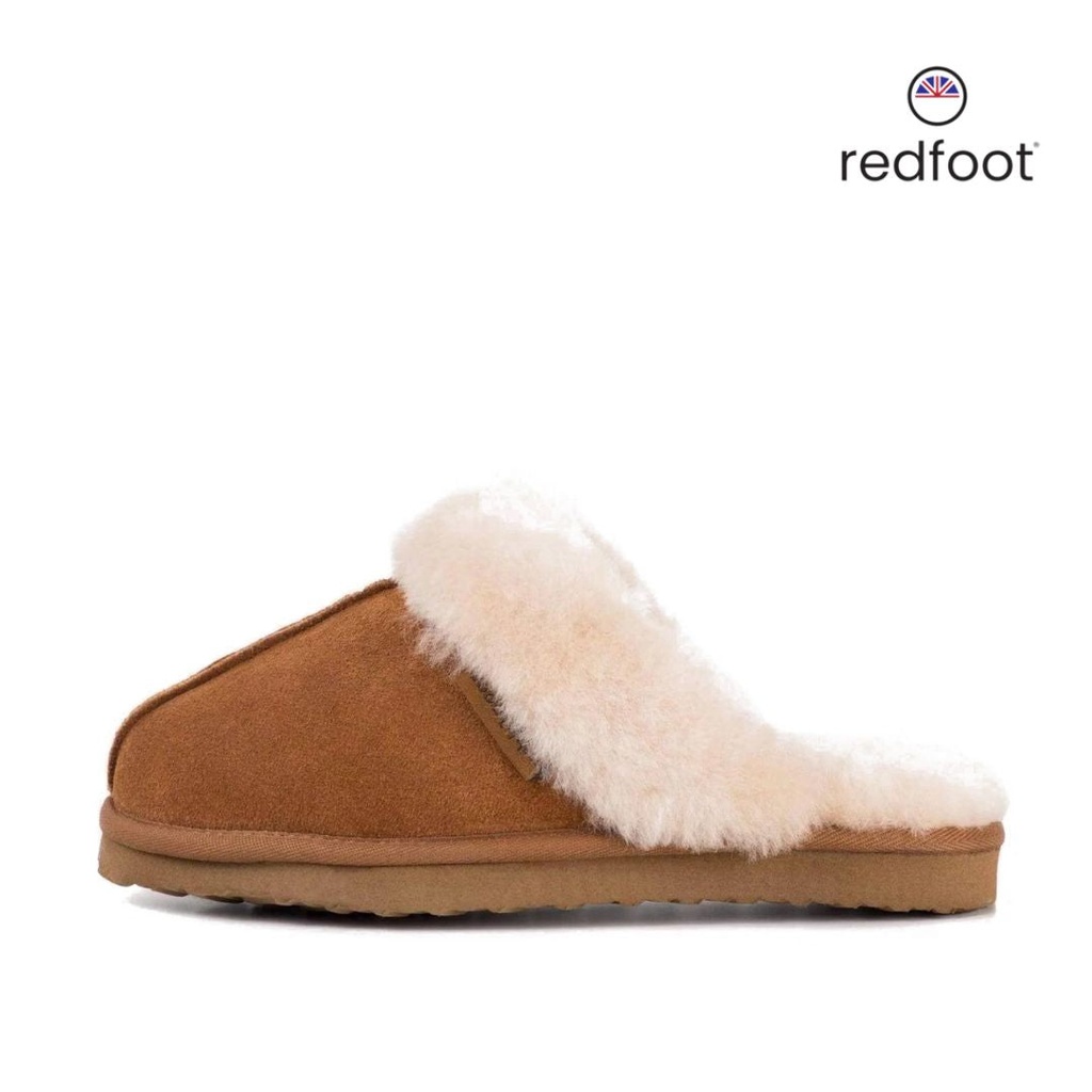 LADIES ANN TAN SHEEPSKIN SLIPPER MULE