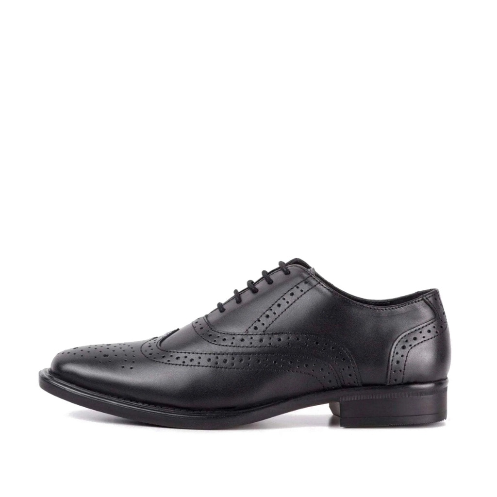 MENS NEVILLE LEATHER OXFORD BROGUE BLACK
