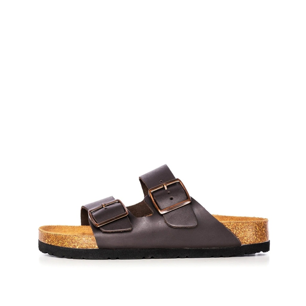 UNISEX HIBISCUS BROWN CORK SANDAL